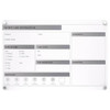 Ghent Graphics Slide Changeable Glassboard W/Standoffs Non-Magnetic 18"H X 24"W