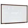 Ghent Prest Wall Whiteboard Magnetic Carmel Oak Frame 3'H X 6'W