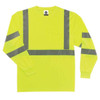 Ergodyne Glowear 8391 Type R Class 3 Long Sleeve T-Shirt, Lime, M
