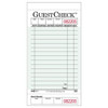 Ncc 1 Pt 15 Line Guest Check Board, Green, Case Of 2500