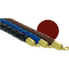 Naugahyde Rope-4ft-Red W/Gold Snap Ends