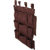 12 Pocket Housekeeping Cart Caddy Brown