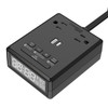 Electric Alarm Clock 2 Power Outlet Plus 1 USB A/1 USB C Port