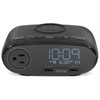Ihome Hw6b Pre-Set Clock With Qi Charging, Dual Usb, Ac, And Single Day Alarm