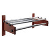 CSL Tde Series Wood Coat Rack Metal Top Bars, 1" Hanging Rod 60"
