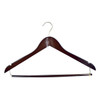 17 X 1/2" Standard Hook Male Hanger, Dark Wood, Package Of 100
