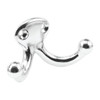 Double Wardrobe Hanger, Cast Al, Pol Nickel , Package Of 2
