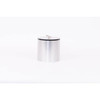 Hapco Contempo 3qt Round Ice Bucket,oval Foiled Knob,brushed Chrome,case Of 12