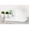 Hapco Contempo 3qt Round Ice Bucket,oval Foiled Knob,gloss White,case Of 12
