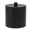 Hapco Executive 2qt Round Leatherette Ice Bucket,black Morocco,case Of 12