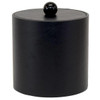 Hapco Executive 3 Quart Round Leatherette Ice Bucket Black Morocco, Case Of 12