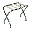 CSL Metal Luggage Rack Flat Top Series Zinc, Silver Straps Case Of 6