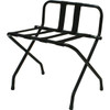 Standard Luggage Rack Powder Coat With Backrest, Black