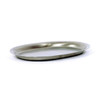 Hapco Brushed Metal Oval Amenity Tray, Wide Edge Spill Proof Rim, Case Of 24