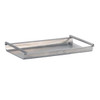 Hapco Brushed Metal Rectangular Amenity Tray, Bar Handles, Case Of 24
