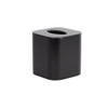 Hapco Contempo Boutique Tissue Box Cover,black Stainless,case Of 12