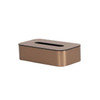 Hapco Contempo Flat Tissue Box Cover,removable Top,brushed Bronze, Package Of 12
