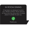 Spindle In Room Dining Tray Removal Contemporary Black-Easel Package Of 50