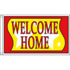 Horizontal Welcome Home Flag, Stars, 5' X 3'