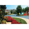 Pennant Flag Kit, Red, Pennant With Pole, 3' X 2'