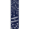 Holiday Flag, "Merry & Bright" Holiday Twinkle Design, 3' X 10'