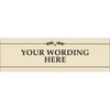 Horizontal Semi-Custom Banner, Black/Ivory, 15' X 4'