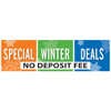 Semi-Custom Banner, Colorful Winter, 10' X 3'