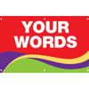 Semi-Custom Horizontal Banner, Swirl, 5' X 3'