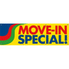 Horizontal Move In Special Banner, Yellow, 10' X 3'