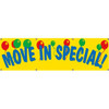 Horizontal Move In Specials Banner, Balloons, 10' X 3'