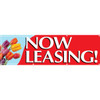 Horizontal Now Leasing! Banner, Tulips, 10' X 3'