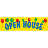 Horizontal Open House Banner With Balloons, 15' X 4'