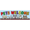 Horizontal Pets Welcome Banner, Cats/Dogs, 10' X 3'
