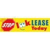 Horizontal Stop Look Lease Today Banner, Stop Sign/Eyes/Sun, 15' X 4'