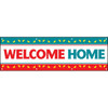 Horizontal Welcome Home Banner, Red/Green, 10' X 3'