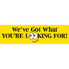 Horizontal We'Ve Got What You'Re Looking For! Banner, 15' X 4'