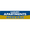 Luxury Apartments Available Horizontal Banner, 15' X 4'