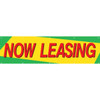 Now Leasing Horizontal Banner, Red/Yellow/Green, 15' X 4'