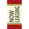 Now Leasing Lawn Banner Kit, Filigree, 15 X 32