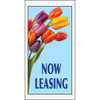 Now Leasing Lawn Banner, Tulips, 15 X 32"