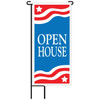 Open House Lawn Banner Kit, Patriotic, 15 X 32