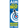 Semi-Custom Vertical Aim For The Best Banner, 3' X 10'