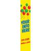 Semi-Custom Vertical Banner With Balloons, 4' X 20'