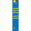 Semi-Custom Vertical Banner With Stars, 4' X 20'