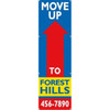 Semi-Custom Vertical Move Up Banner, 3' X 10'