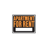 Hy-Ko "Apartment For Rent" Sign, Polystyrene, 14-1/2" X 18-1/2", Package Of 5