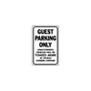 Hy-Ko "Guest Parking Only" Tow Away Aluminum Sign, 12" X 18"