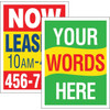 Custom Two Sided Reflective Verticle Amenity Sign In Aluminum