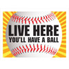 Coroplast Semi-Custom Yard Sign, Baseball, 24 X 18