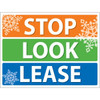 Coroplast Semi-Custom Yard Sign, Colorful Winter, 24 X 18